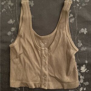 Urban Outfitters Out From Under Tan Ribbed Tank Top Size M/L